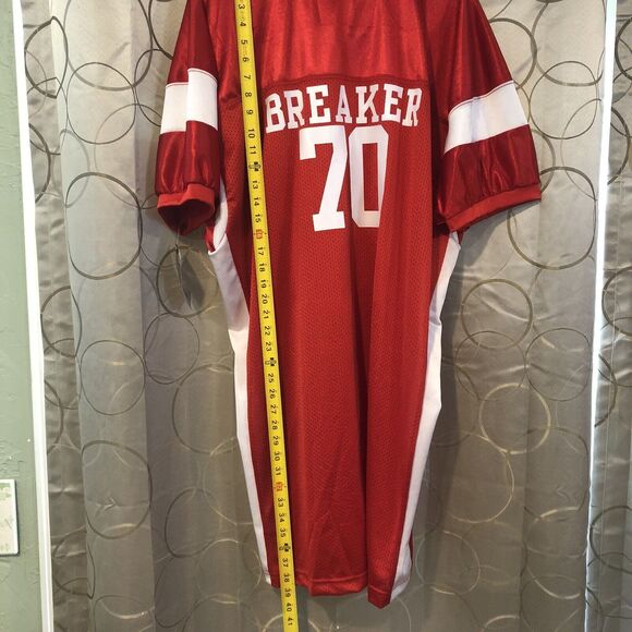 Champro Buck Buck 1974 Defensive Back 2XL  Football Jersey Red White Vintage - Picture 4 of 9